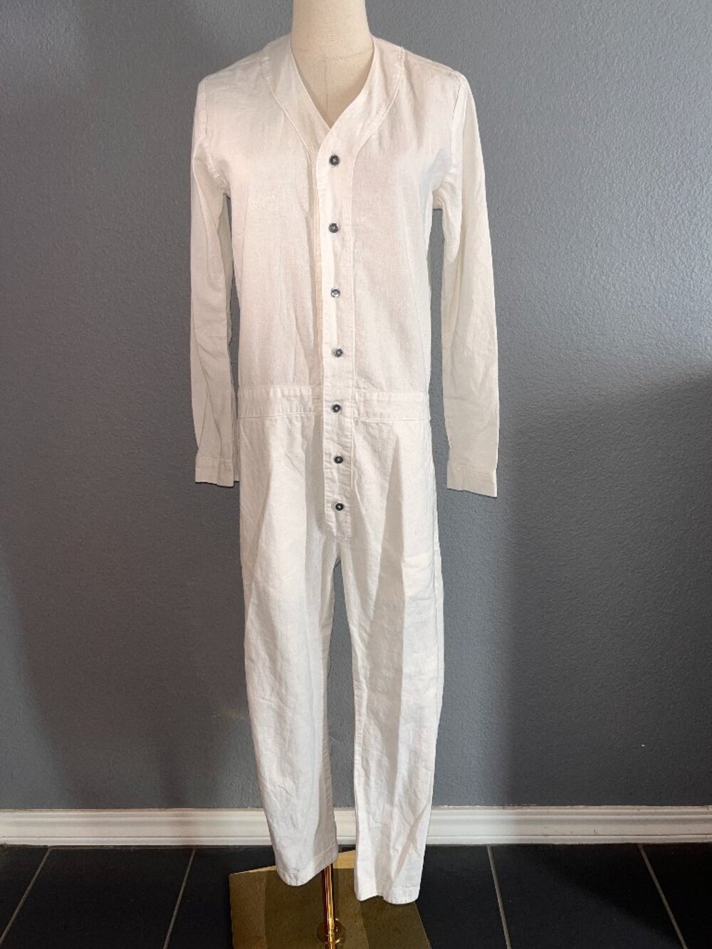 SEEKER - US FOR THE MODERN MONK - HEMP & ORGANIC COTTON OVERALLS JUMPSUIT -  XS